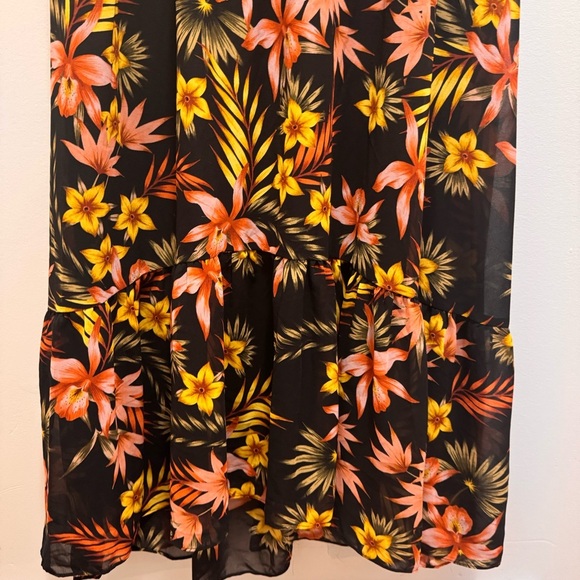 Karl Lagerfeld Paris Smocked Floral Maxi Dress Size 14 - Picture 5 of 14